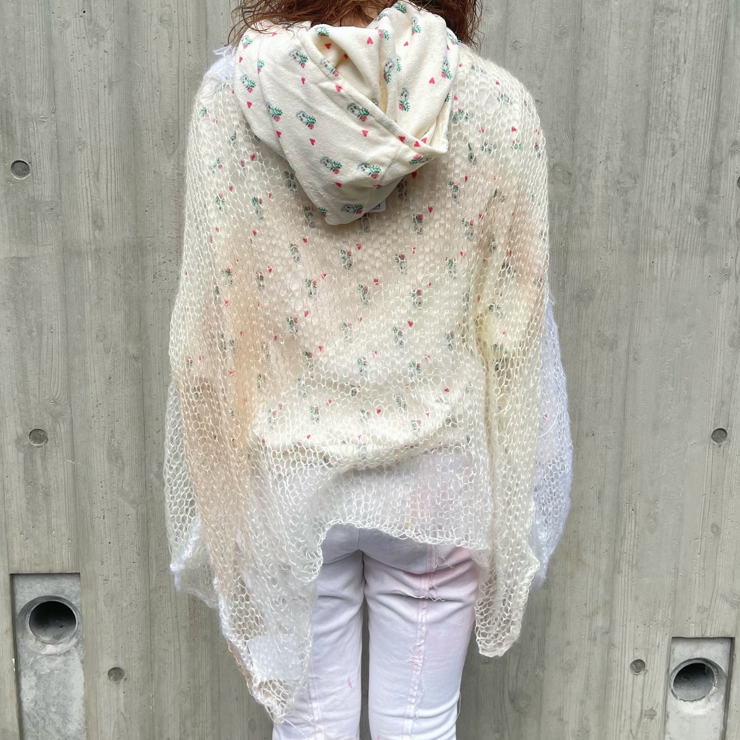 Heart break mohair jumper / White / ハートブレイクモヘアニットジャンパー