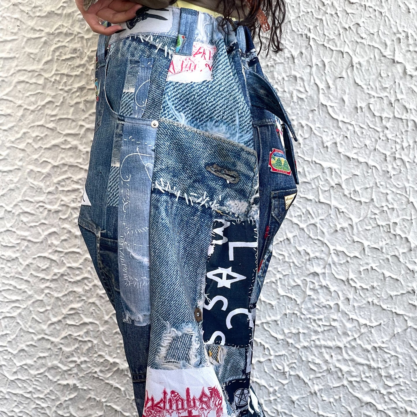 3D CUT TROUSERS TROMPE L'OEIL JUV