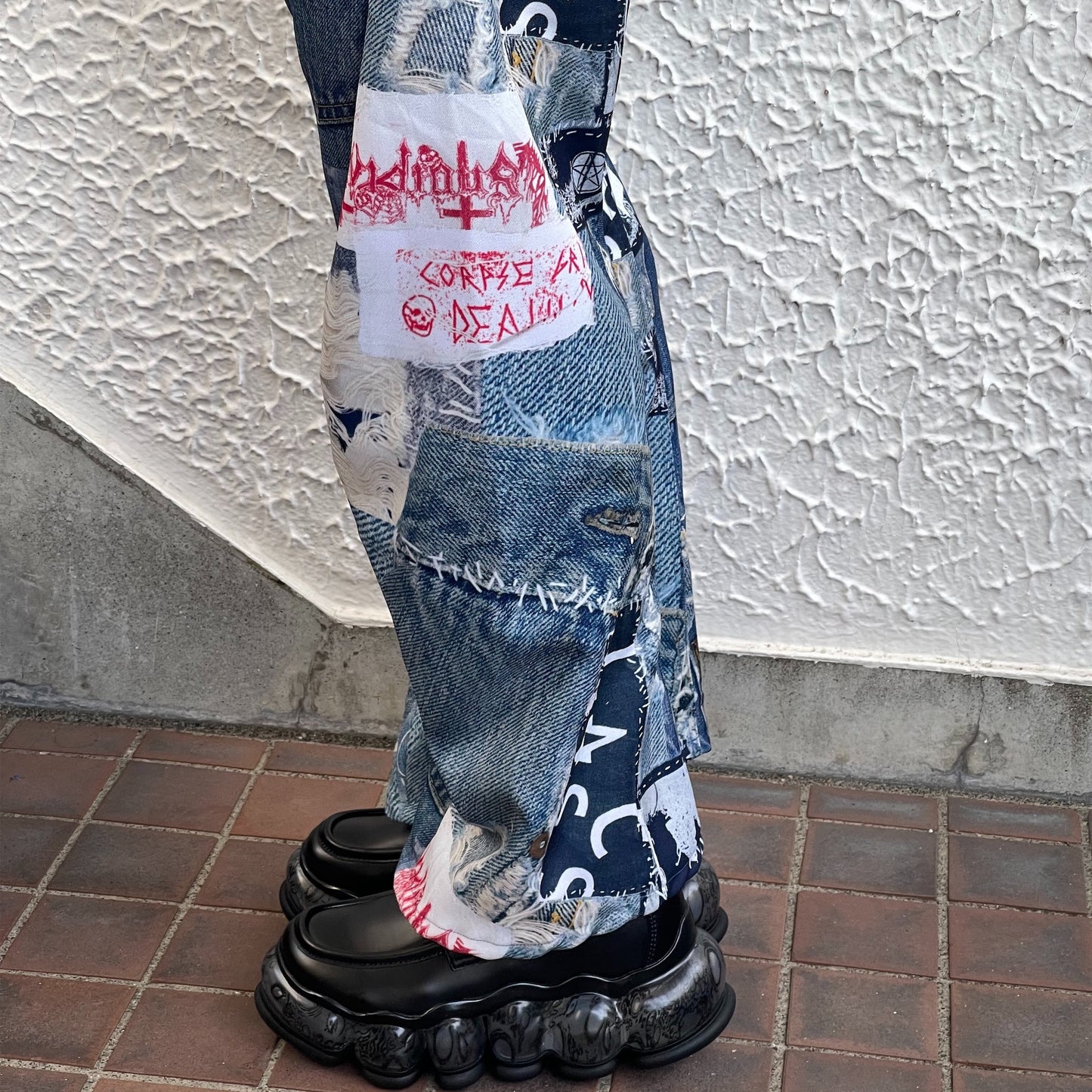 3D CUT TROUSERS TROMPE L'OEIL JUV