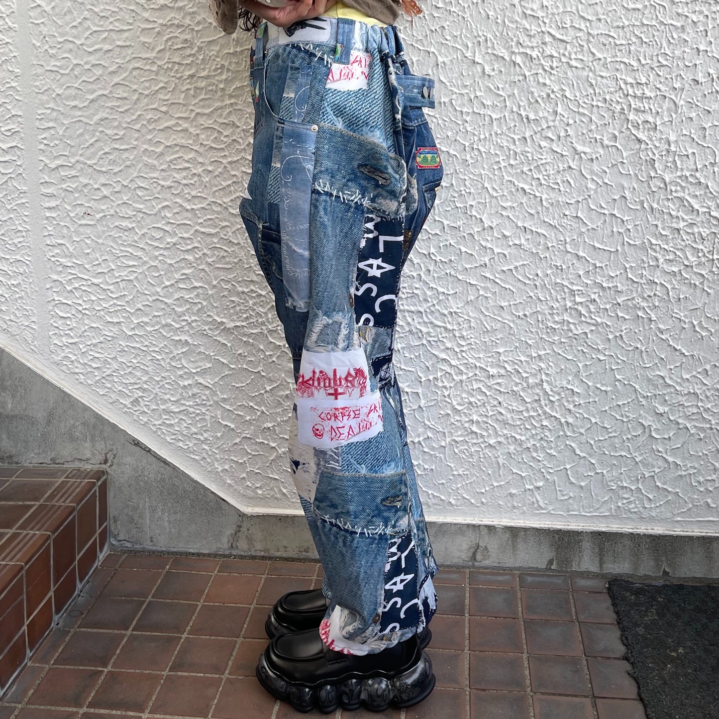 3D CUT TROUSERS TROMPE L'OEIL JUV