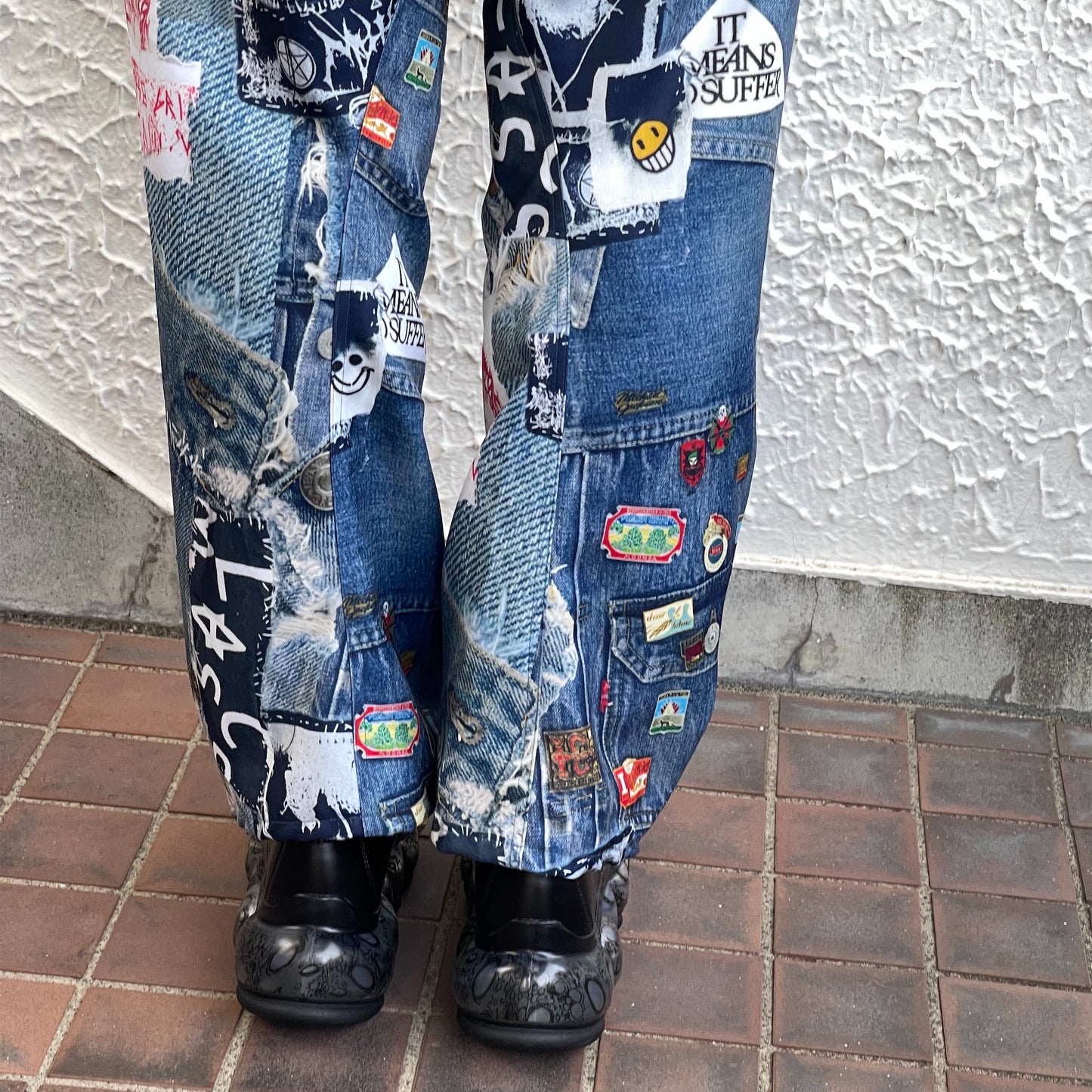 3D CUT TROUSERS TROMPE L'OEIL JUV