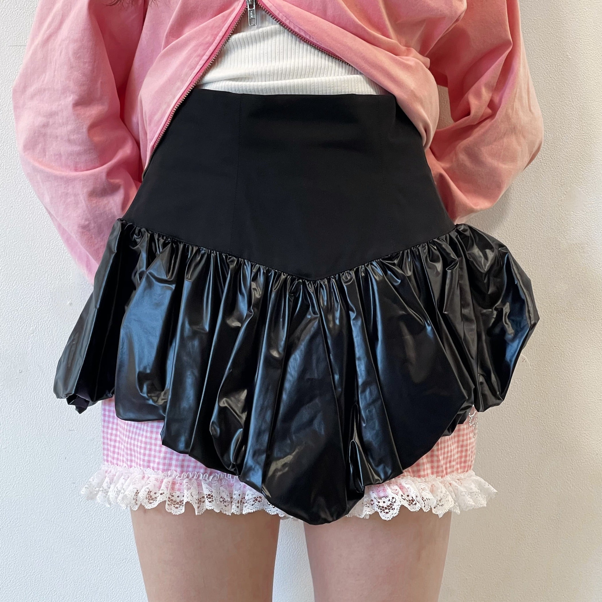 tutu short skirt / black / コルセットバルーンスカート | シープ
