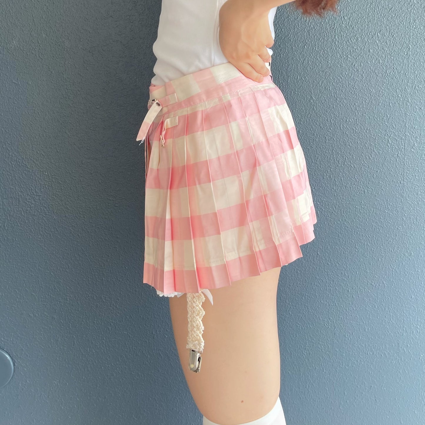 POLI CHECKS MINI KILT / PINK / チェックミニキルトスカート