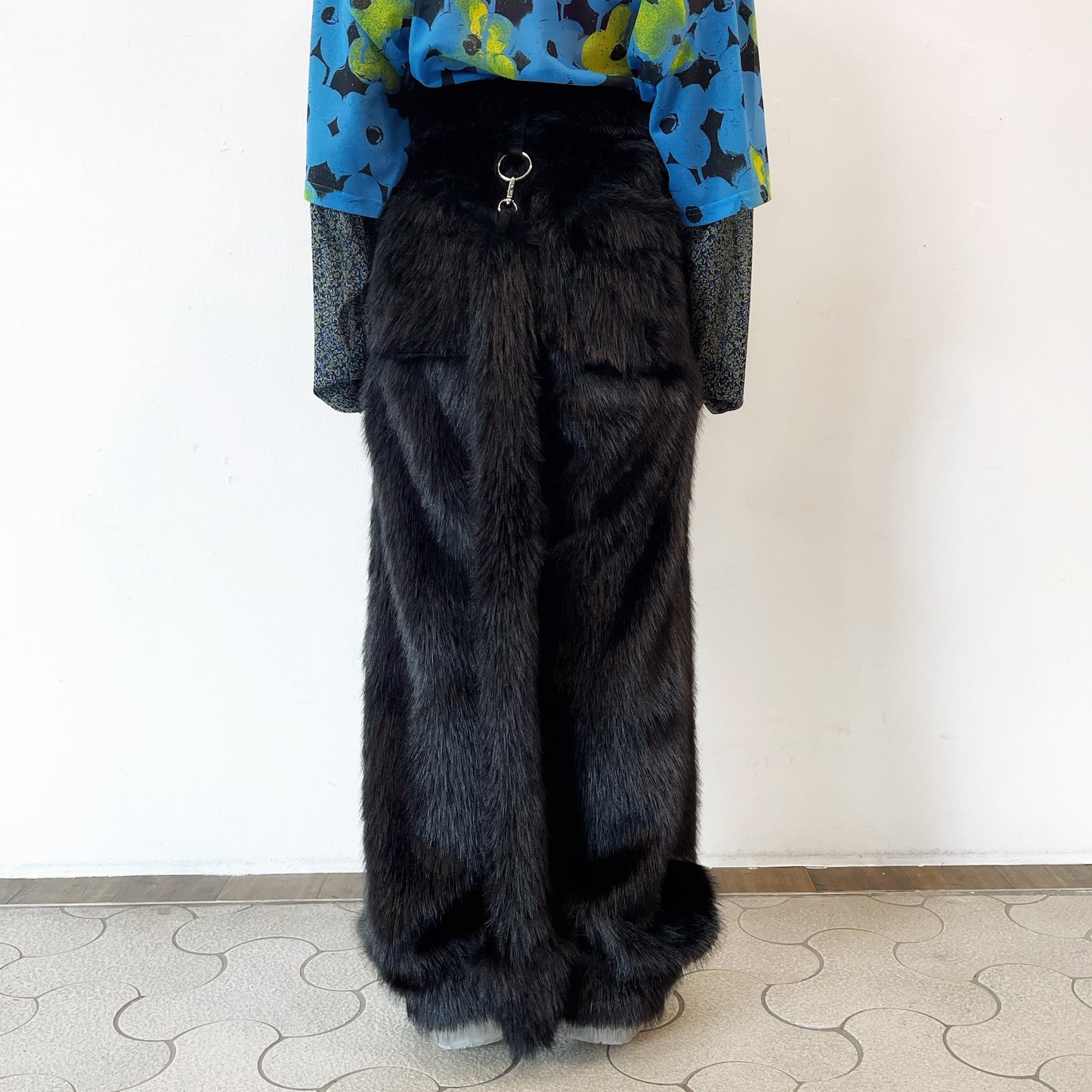 FAUX-FUR DEVIL PANTS / BLACK / フェイクファーパンツ | シープ / SHEEP | KIDILL