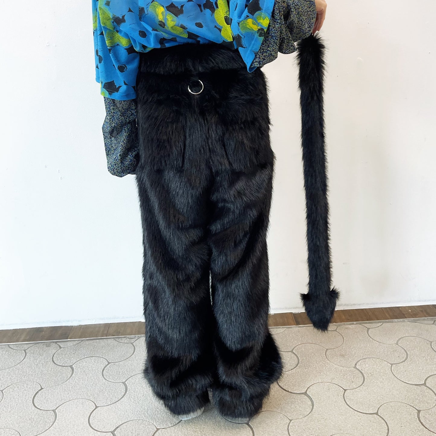 FAUX-FUR DEVIL PANTS / BLACK / フェイクファーパンツ | シープ / SHEEP | KIDILL