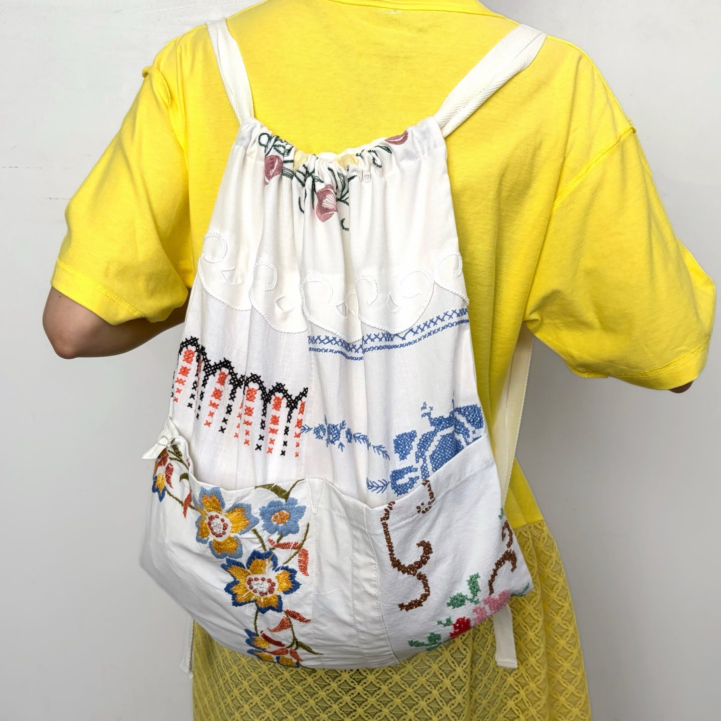 TABLECLOTH drawstring backpack / テーブルクロスバックパック