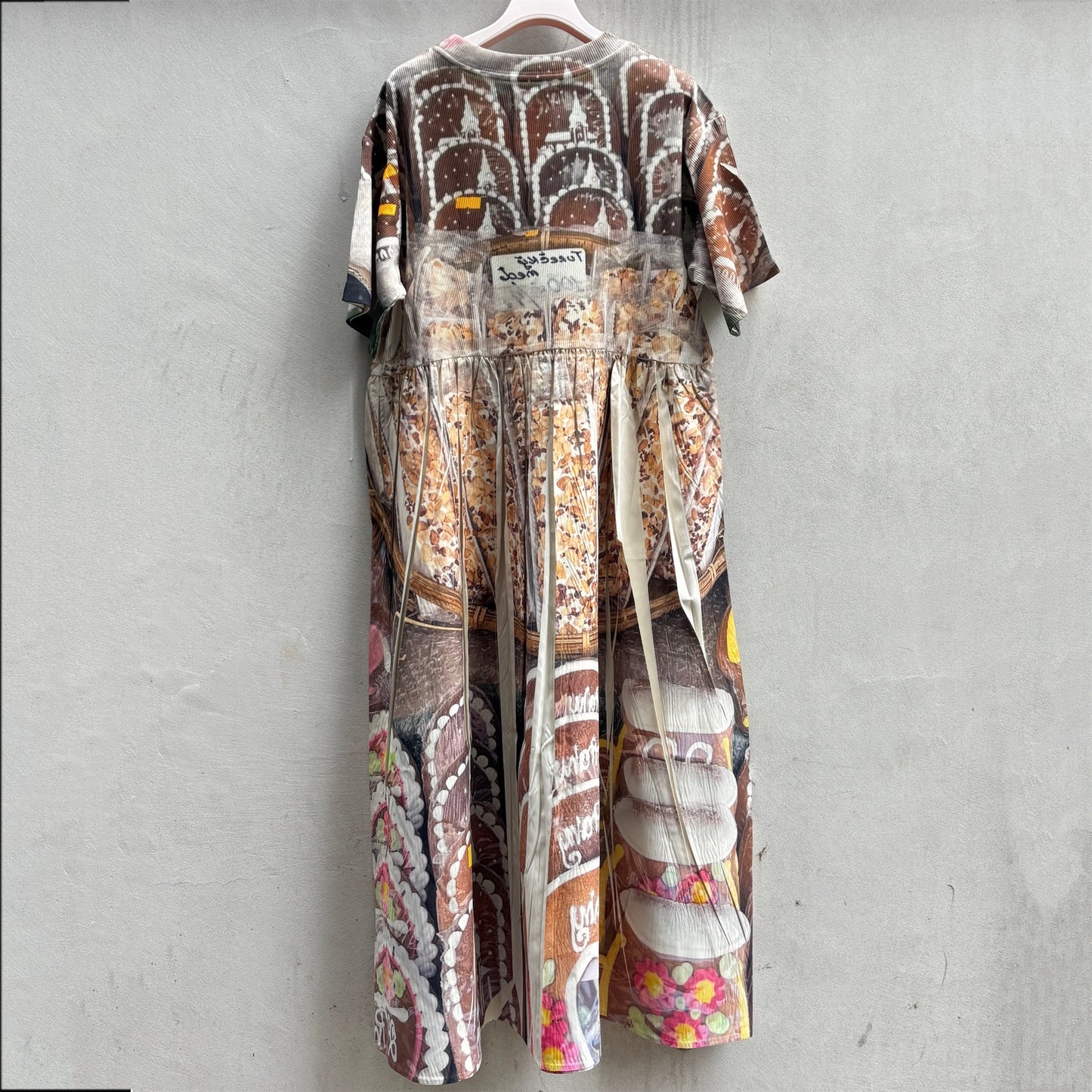 【SHEEP LIMITED】DIRECT PRINT RIB ONE-PIECE / COOKIE / ダイレクトプリントリブワンピース