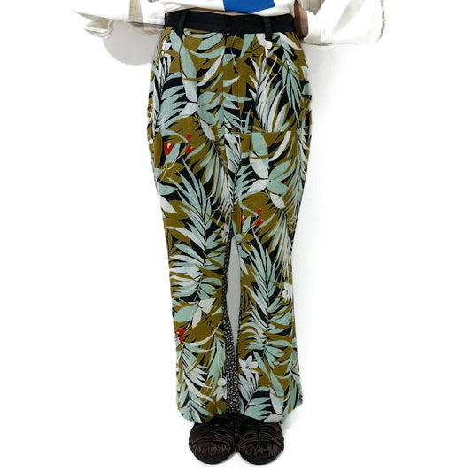 YEAH RIGHT!! / FLARED FLORAL PANTS / 古着リメイクパンツ