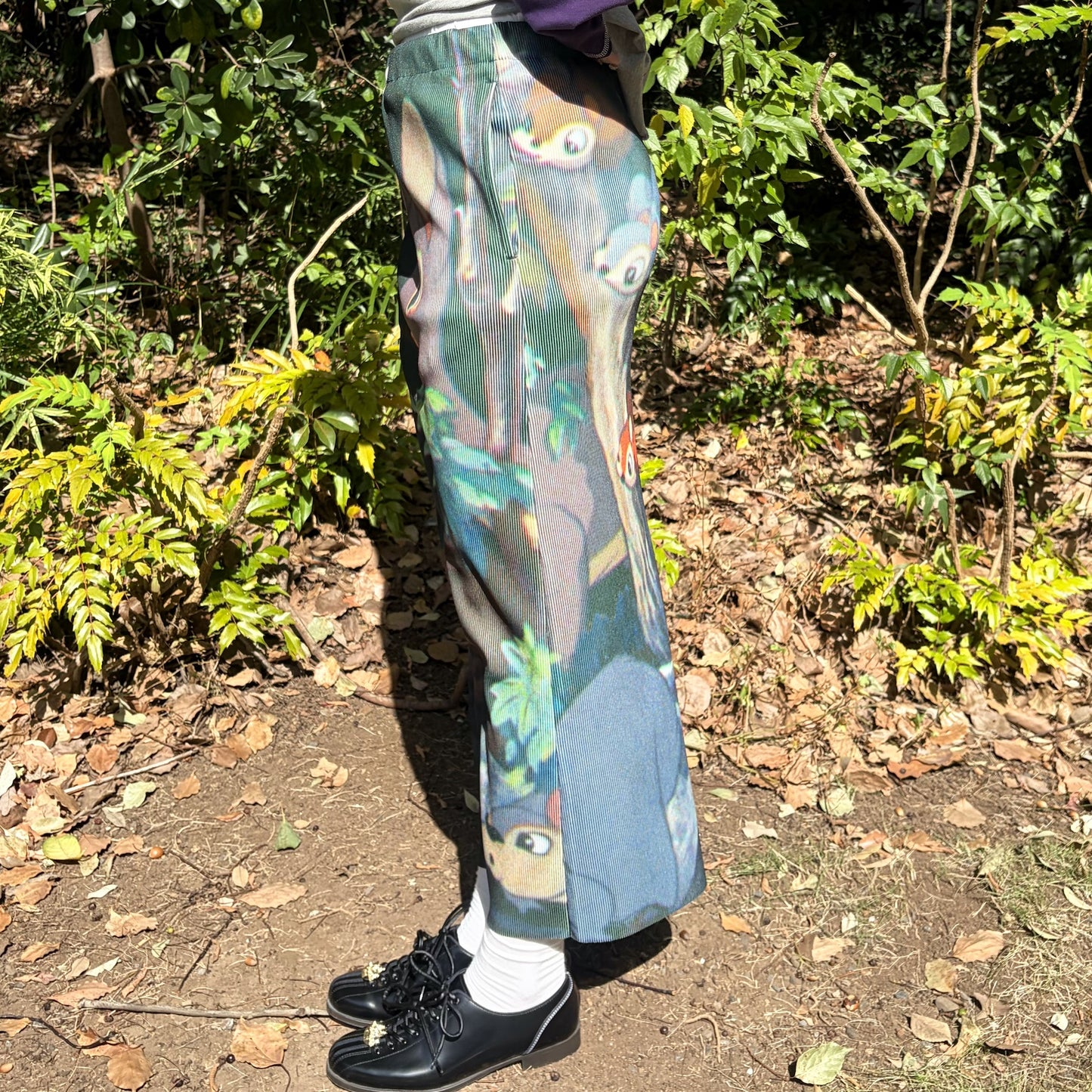 PRINT RIB SKIRT / SNOW WHITE / プリントリブスカート