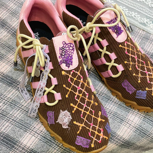 【Teji x yushokobayashiコラボレーションシューズ】Teji Double Bow / Cord / 24cm