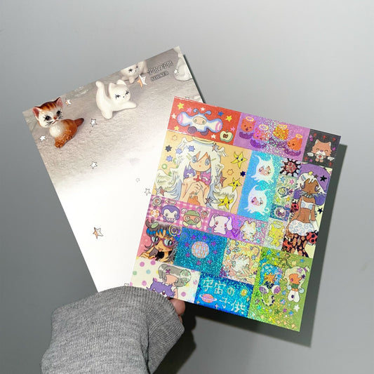 【oliwa】Children of the Universe Grid sticker / ステッカー