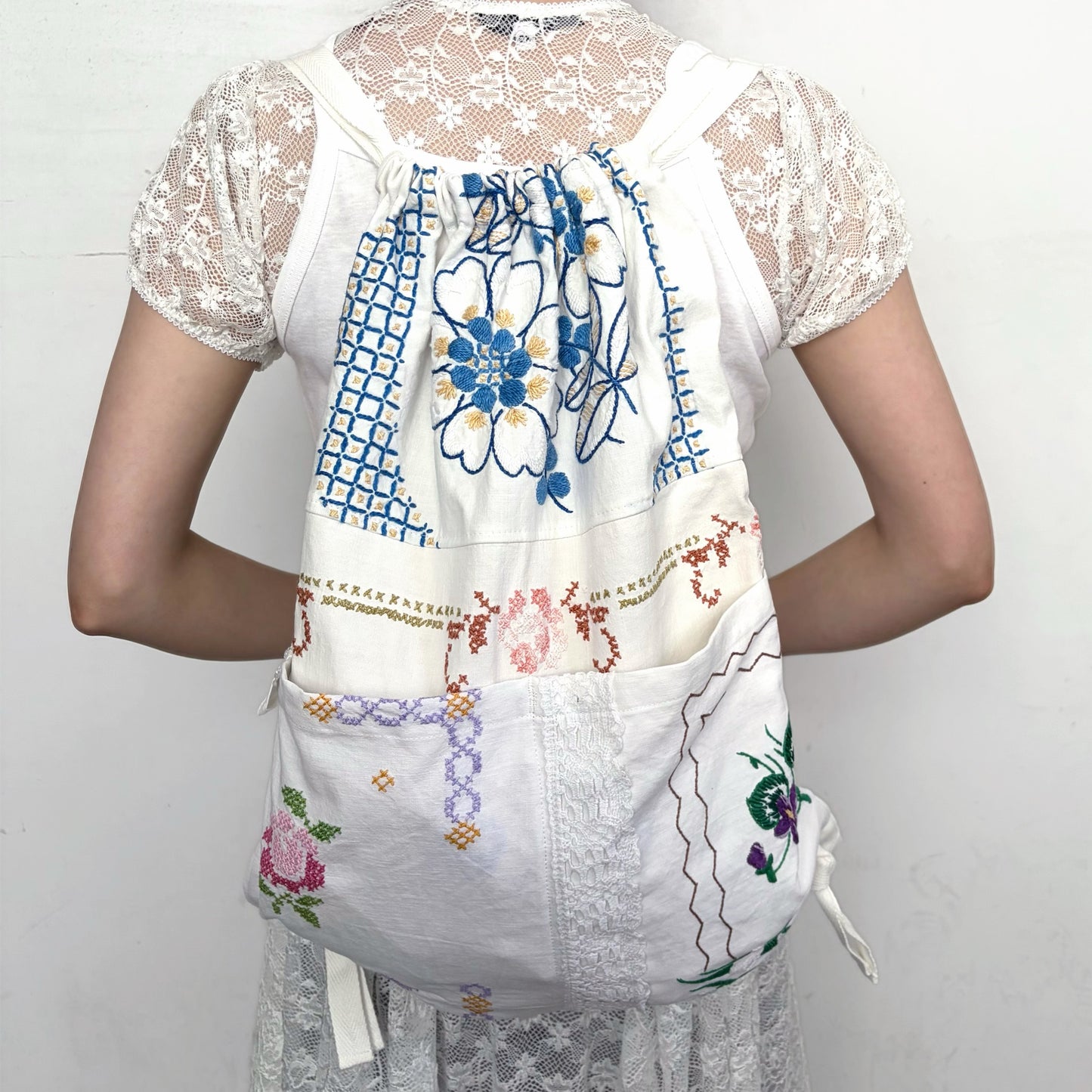 TABLECLOTH drawstring backpack / テーブルクロスバックパック
