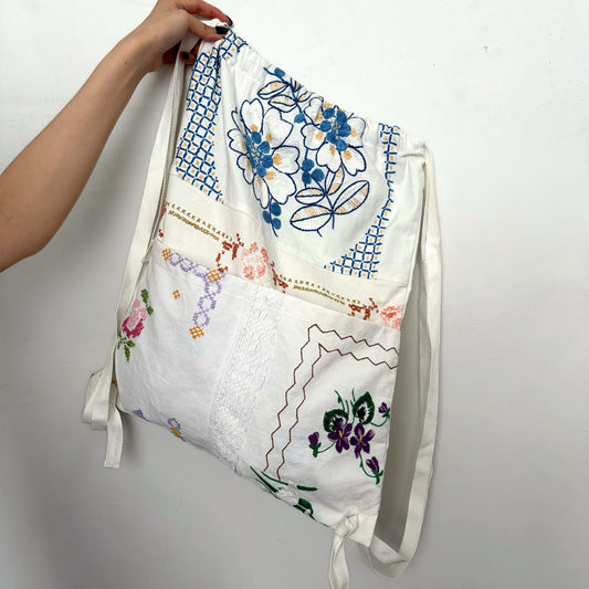 TABLECLOTH drawstring backpack / テーブルクロスバックパック