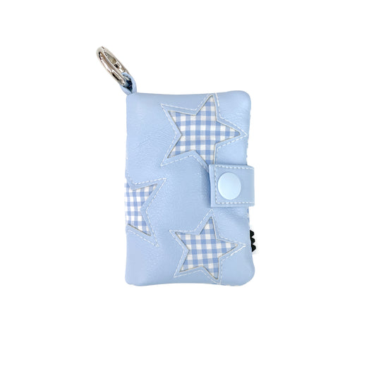 Lucky Card Book / gingham stars×baby blue / カードケース