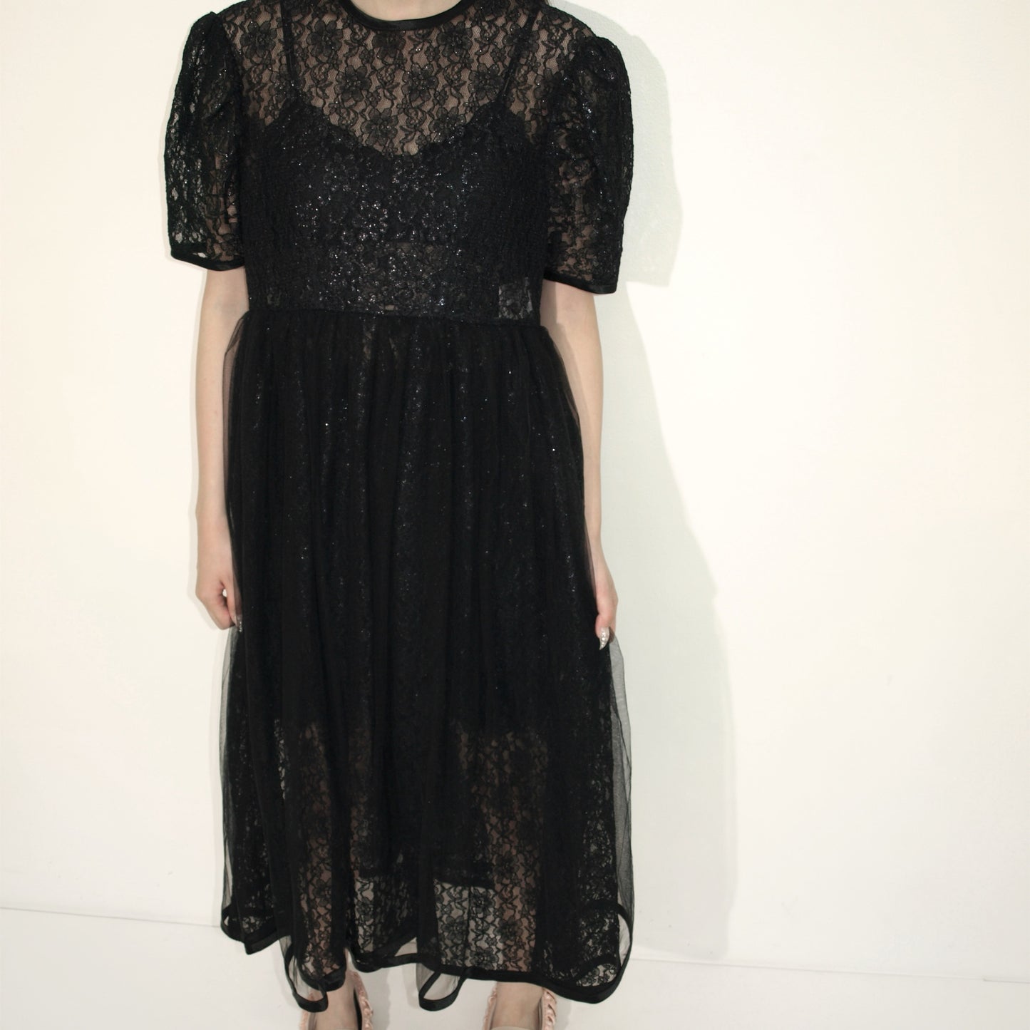 Lace dress / Black / レースドレス