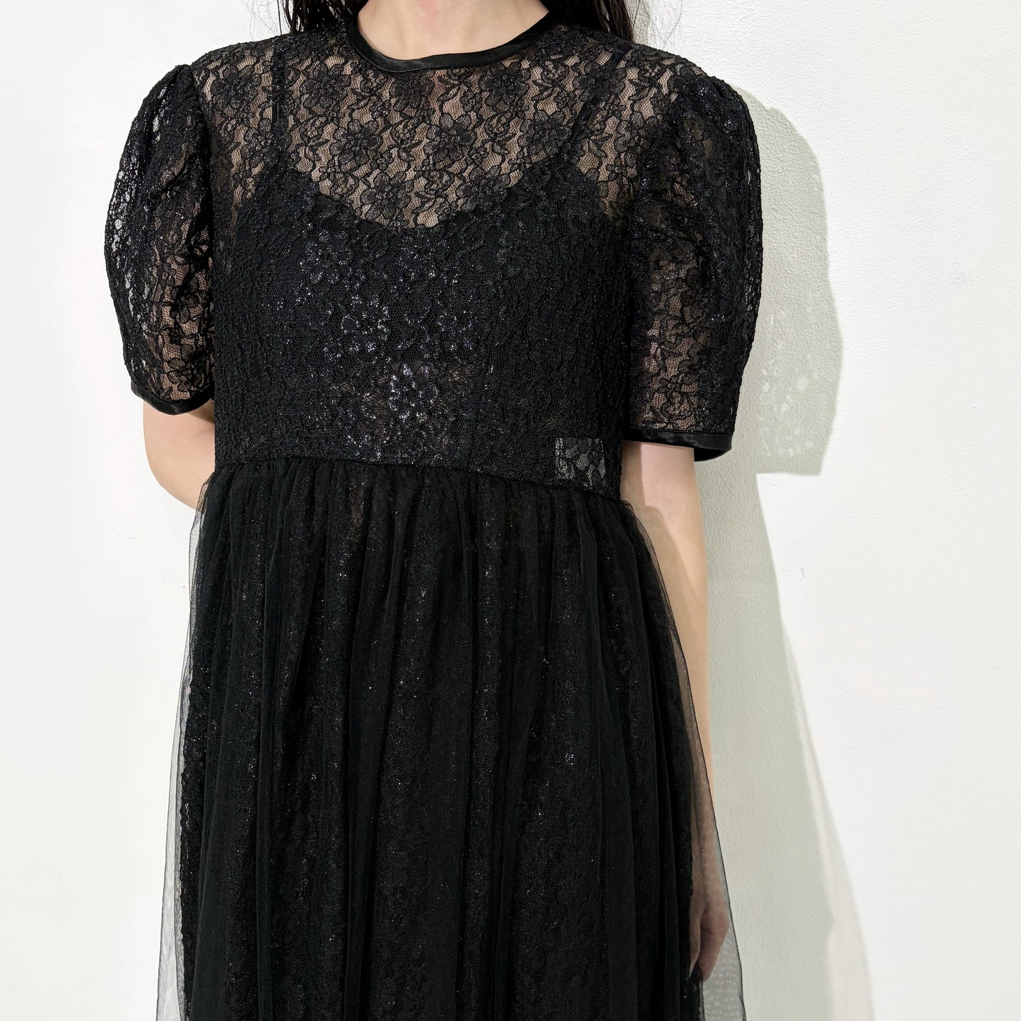 Lace dress / Black / レースドレス