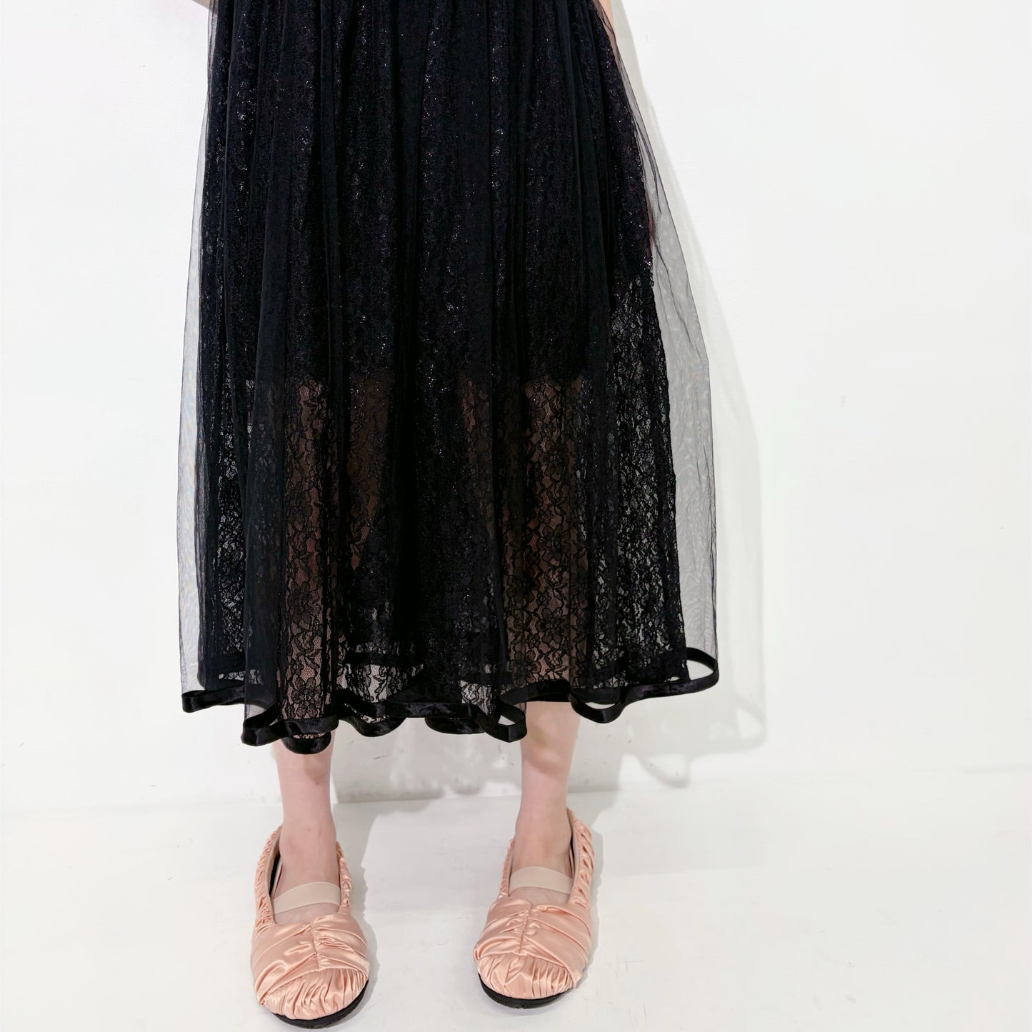 Lace dress / Black / レースドレス