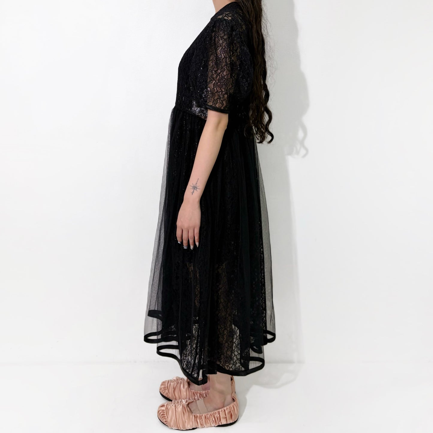 Lace dress / Black / レースドレス
