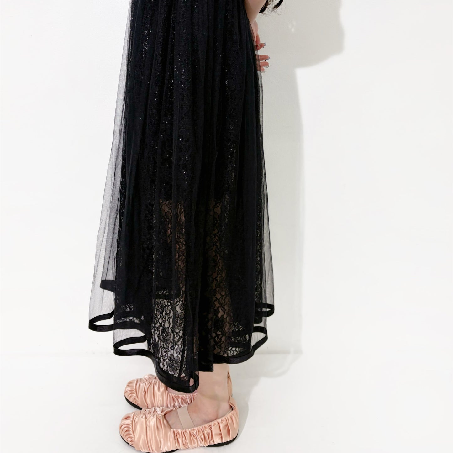 Lace dress / Black / レースドレス