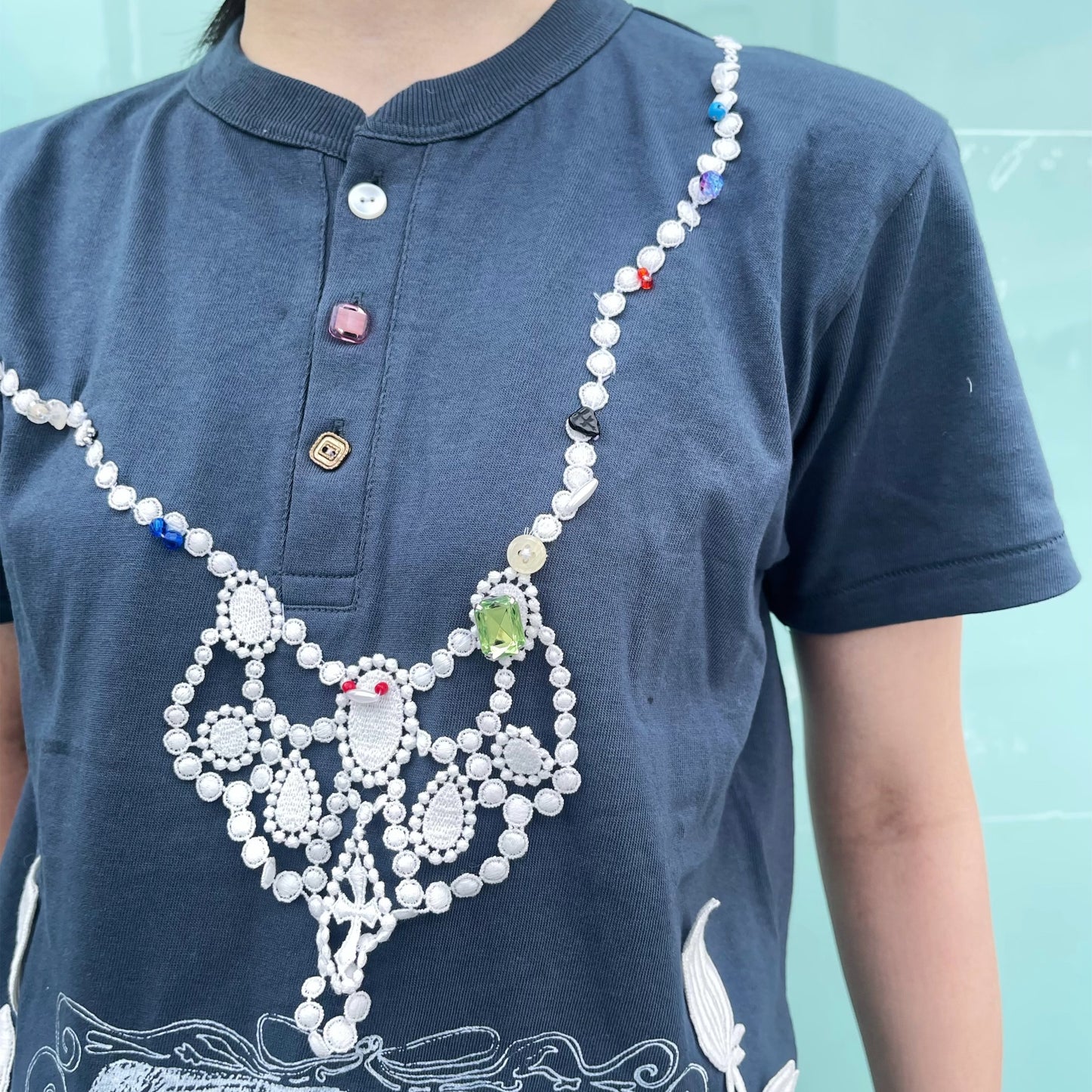 Stage Tshirt / Navy / グラフィックTシャツ