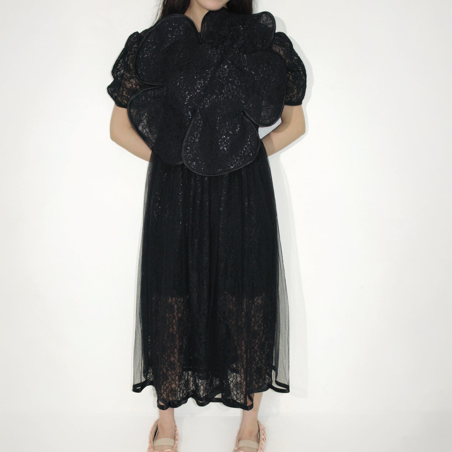 Lace dress / Black / レースドレス