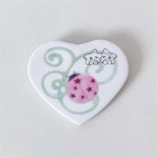 【lizilin】lucky heart pin / バッジ
