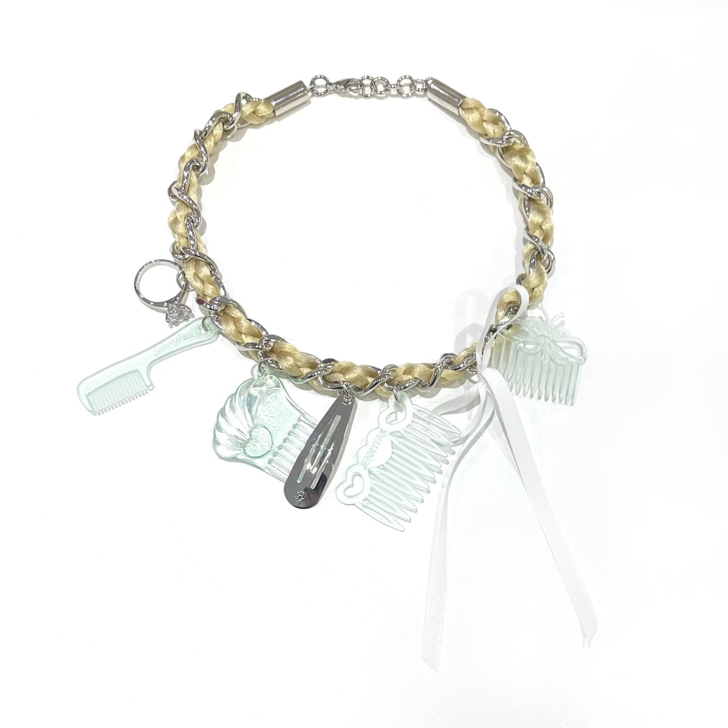 HAIRD NECKLACE / MINT / D'heygereコラボレーションネックレス