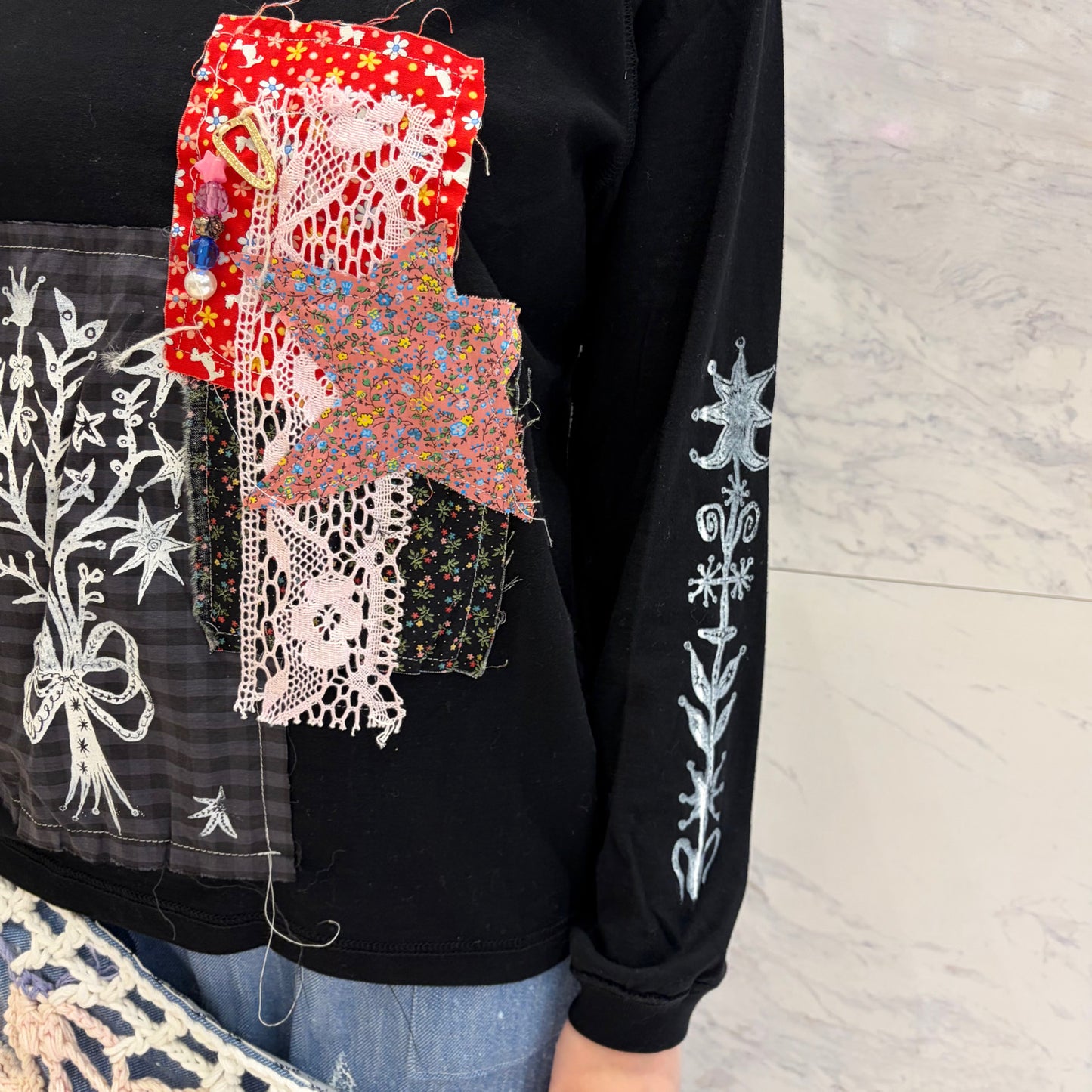 Harune collabolation Long Tshirt / Black / コラボレーションロングスリーブTシャツ