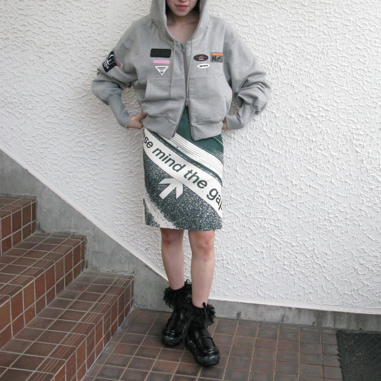 SAILOR ZIP-UP PARKA / GRAY / セーラージップアップパーカー