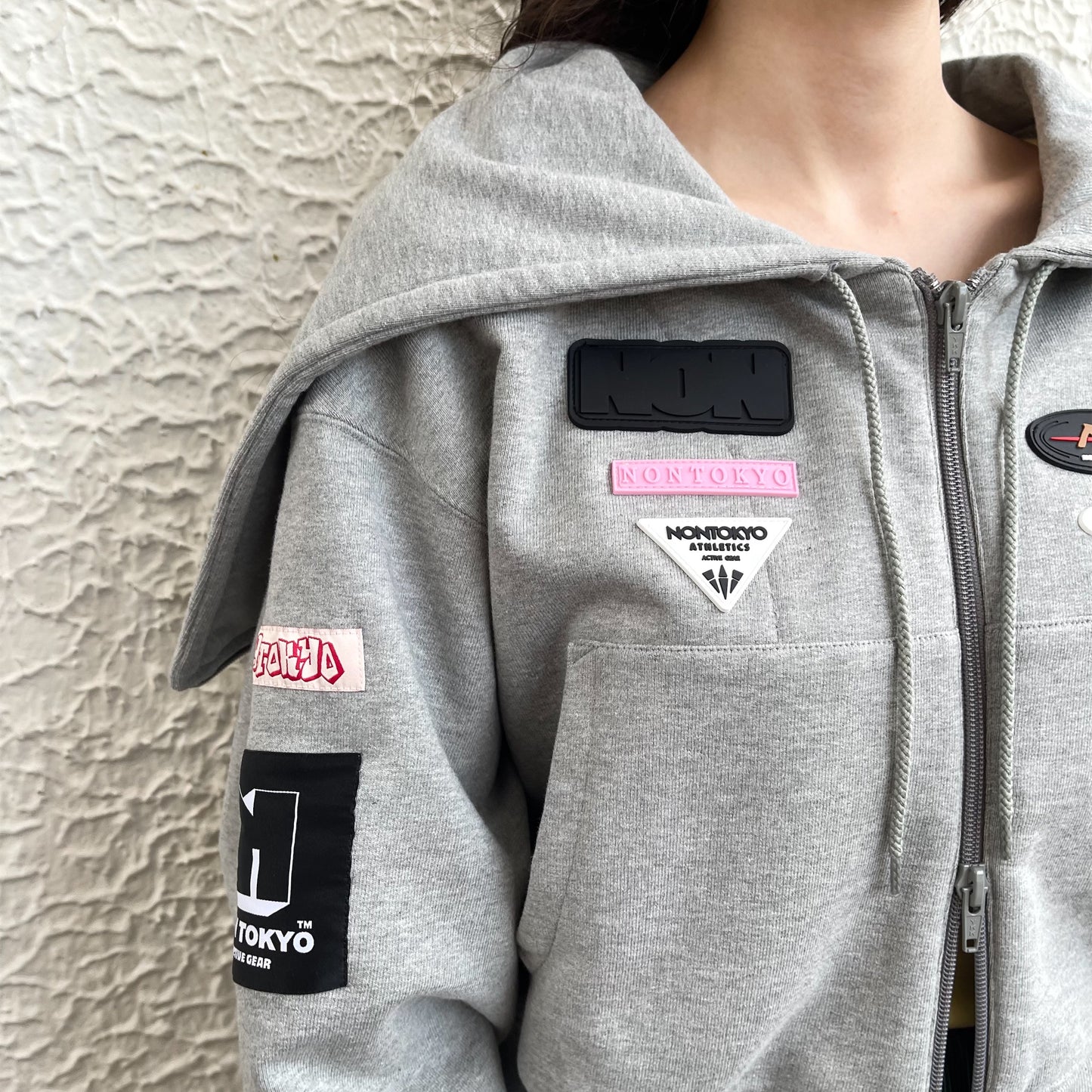 SAILOR ZIP-UP PARKA / GRAY / セーラージップアップパーカー