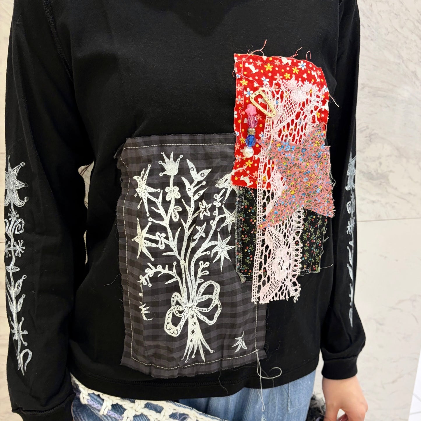 Harune collabolation Long Tshirt / Black / コラボレーションロングスリーブTシャツ