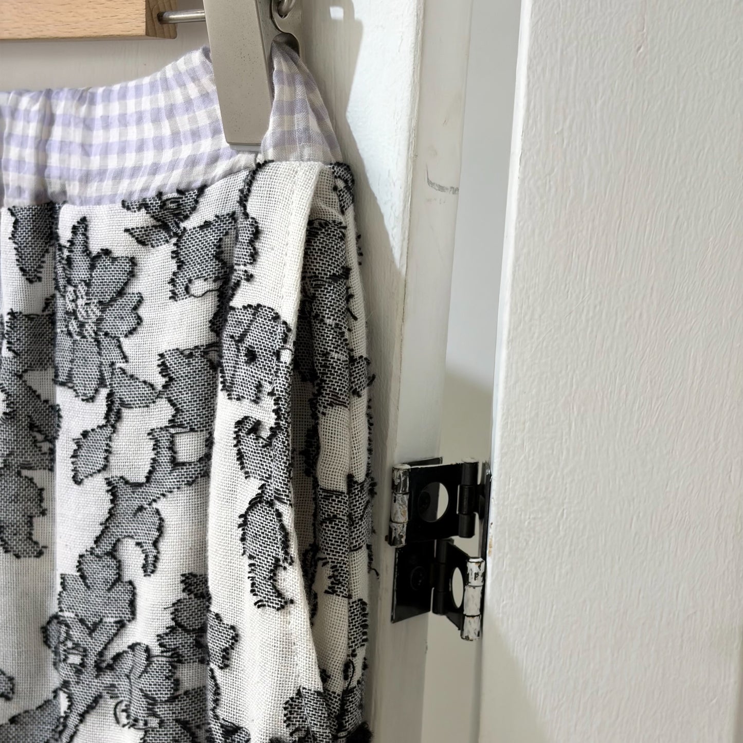 Crazy skirt / Black Mix / アシンメトリースカート