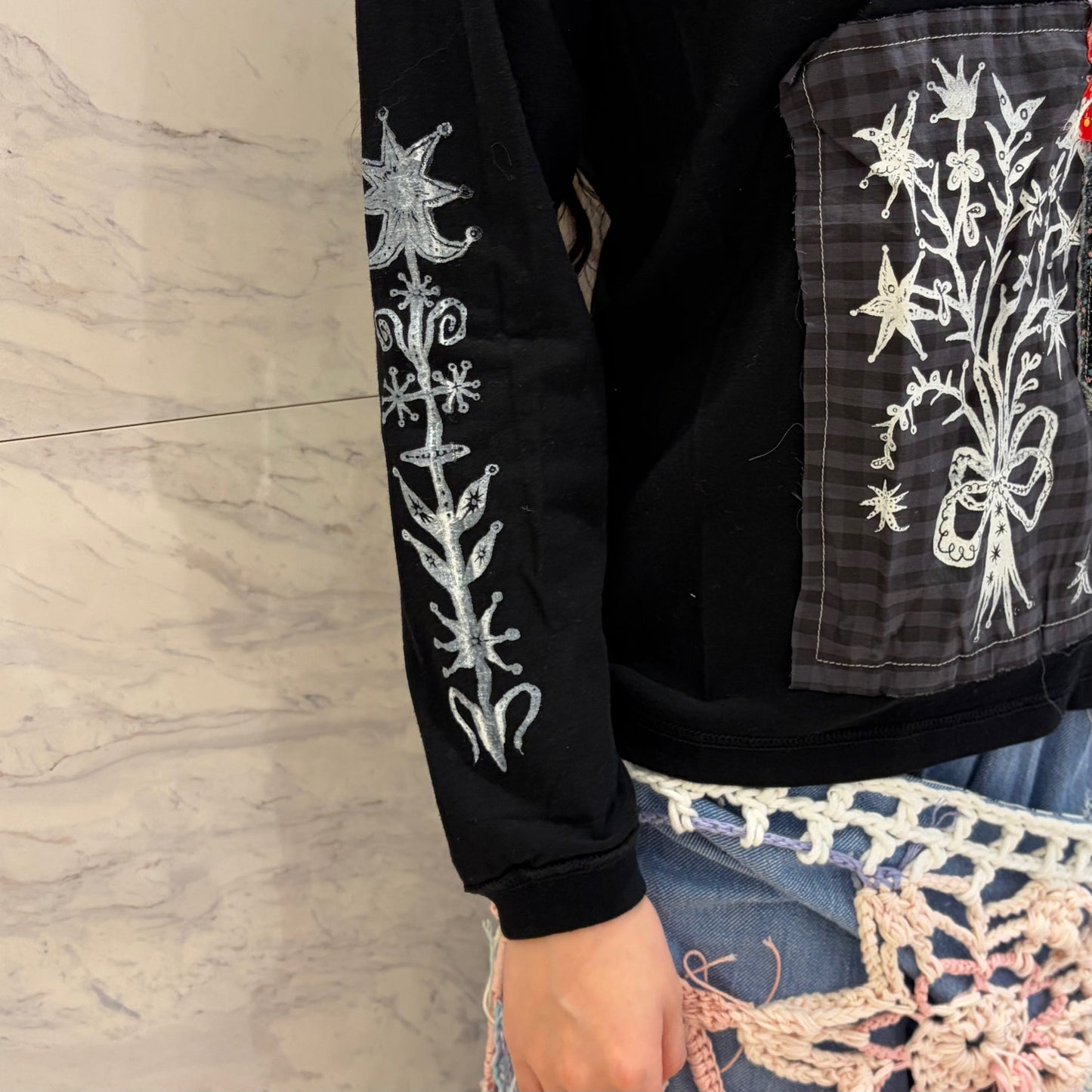 Harune collabolation Long Tshirt / Black / コラボレーションロングスリーブTシャツ