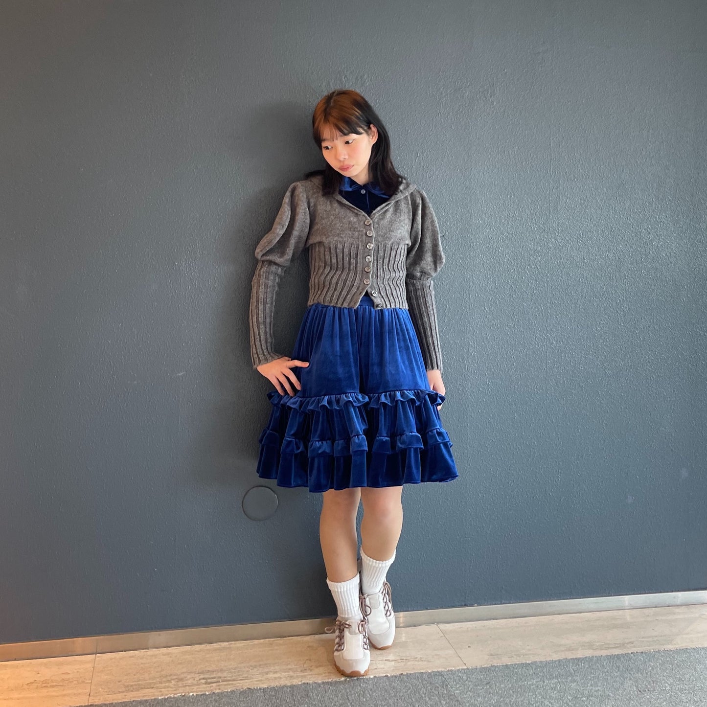 Sailor Cardigan / Gray / セーラーカーディガン