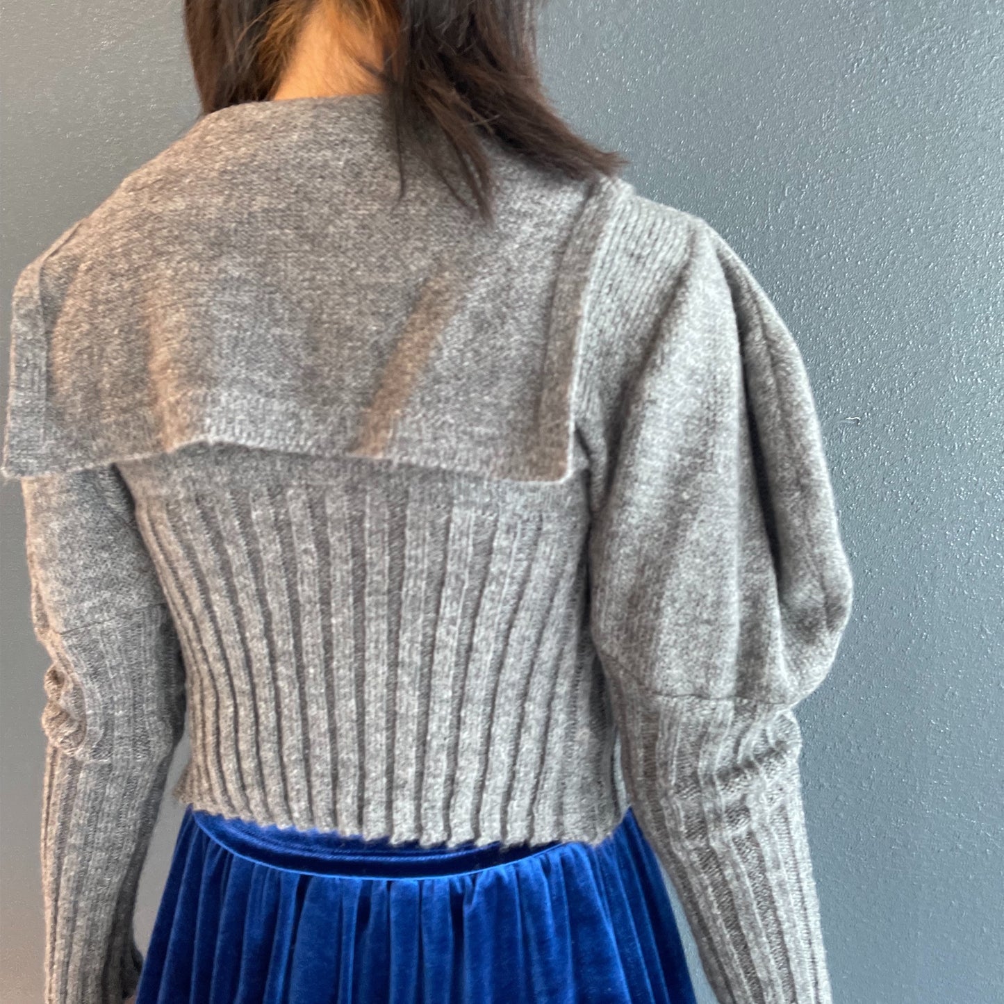 Sailor Cardigan / Gray / セーラーカーディガン