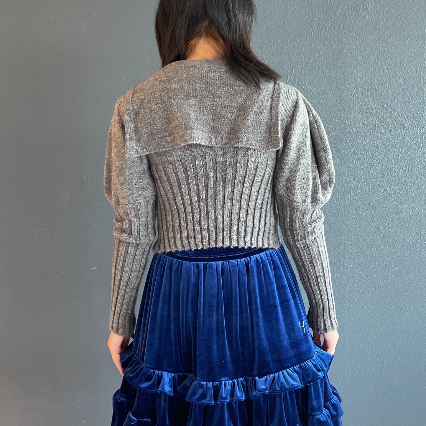 Sailor Cardigan / Gray / セーラーカーディガン