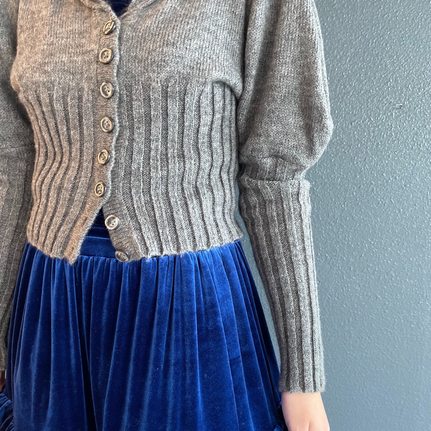 Sailor Cardigan / Gray / セーラーカーディガン