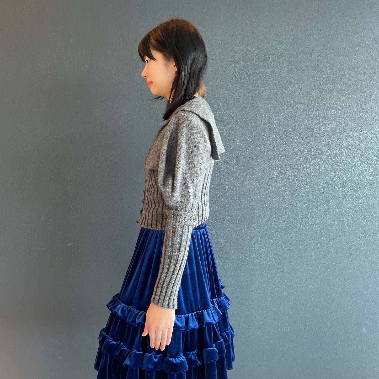 Sailor Cardigan / Gray / セーラーカーディガン