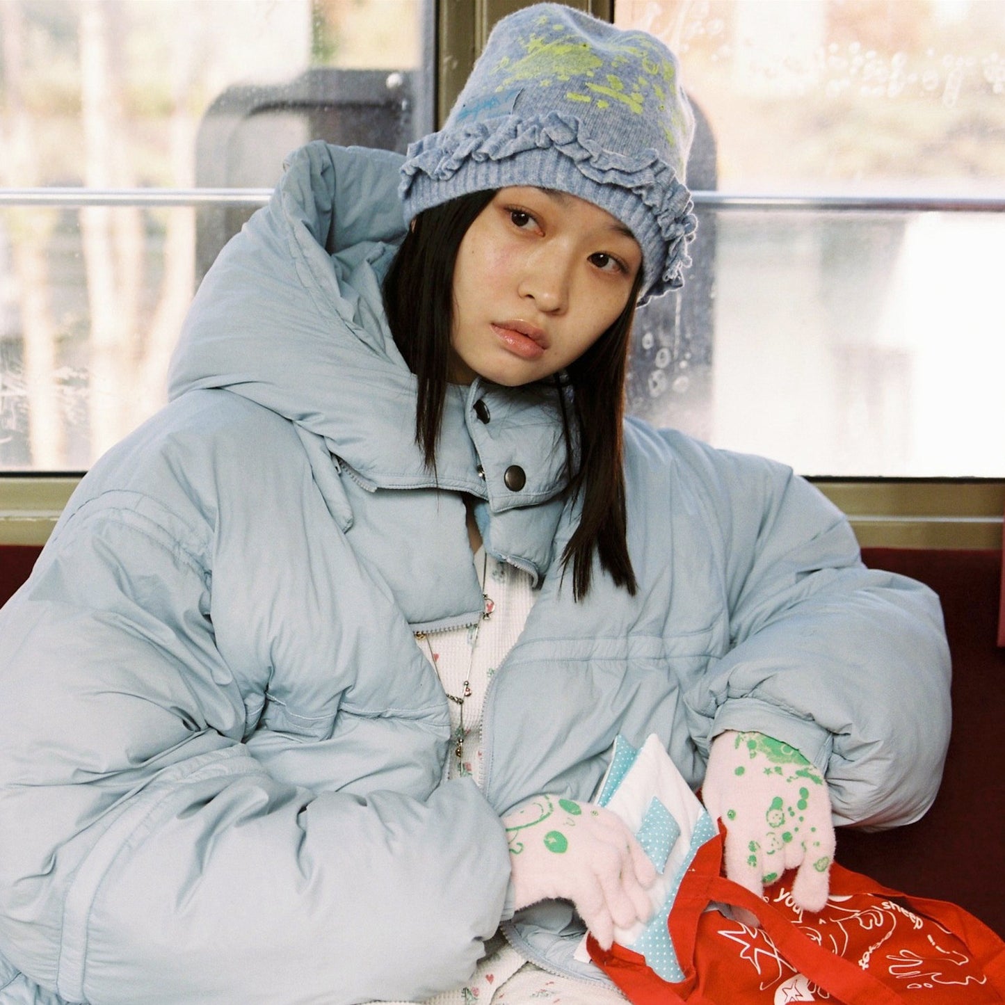 【SHEEP SOUVENIR】sheep vs winter knit cap / blue / ニットキャップ