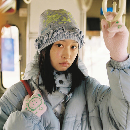 【SHEEP SOUVENIR】sheep vs winter knit cap / blue / ニットキャップ