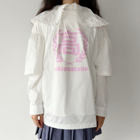 HIGH SCHOOL T-SHIRT / WHITE / グラフィックプリントTシャツ
