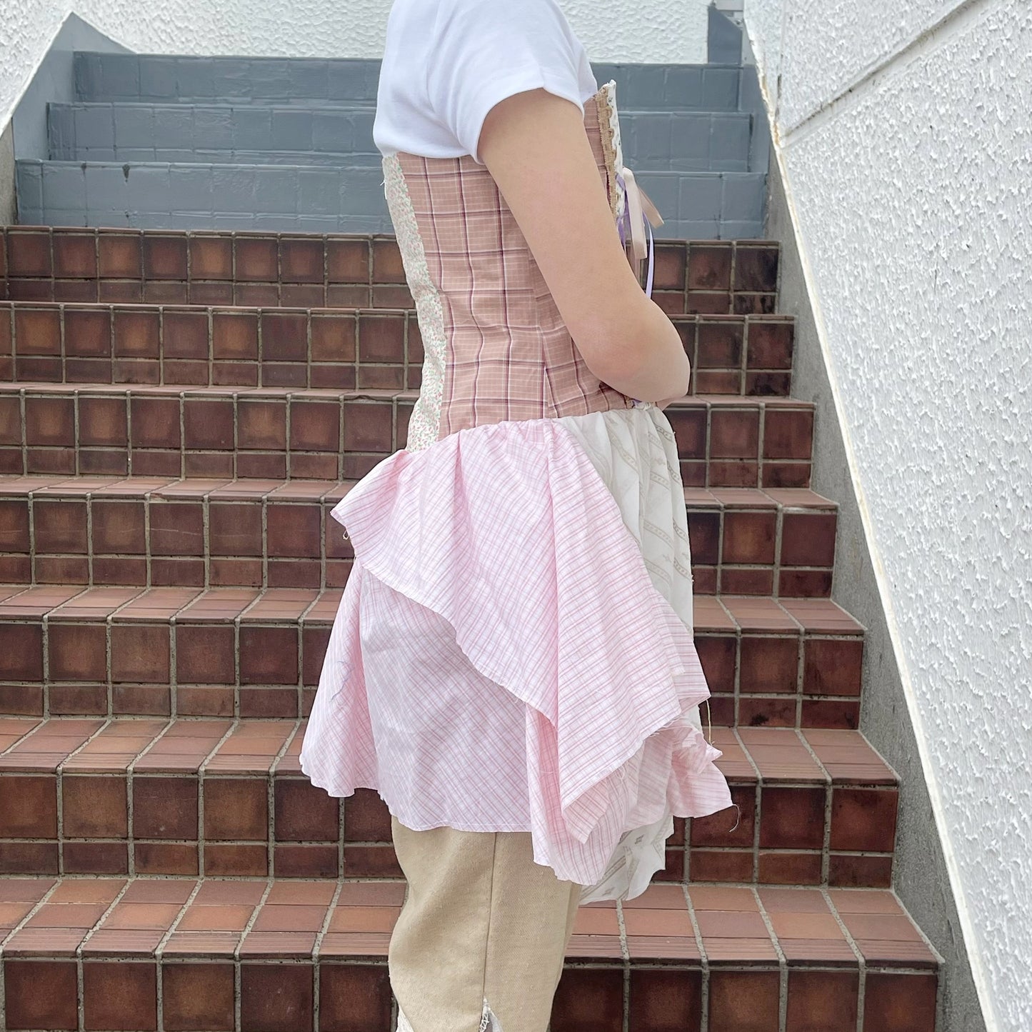 Corset dress / Pink Mix / コルセットドレス