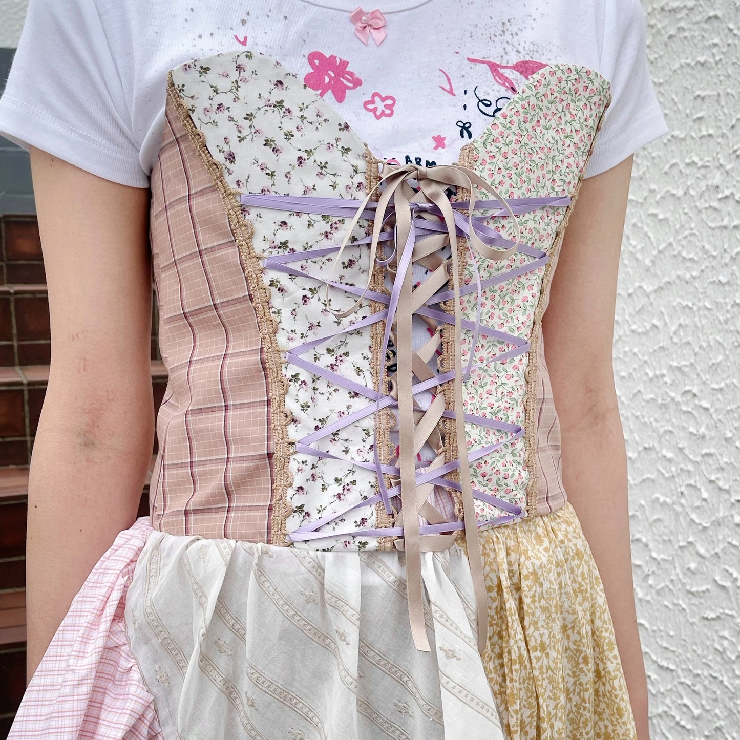 Corset dress / Pink Mix / コルセットドレス