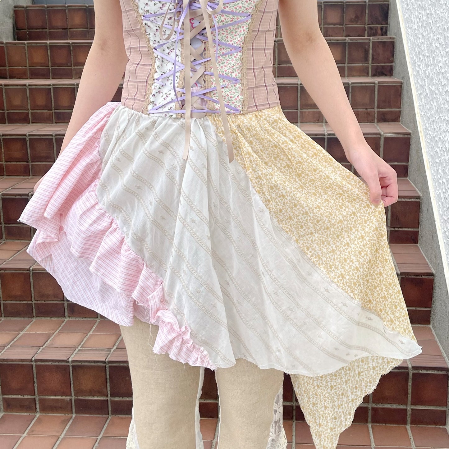 Corset dress / Pink Mix / コルセットドレス