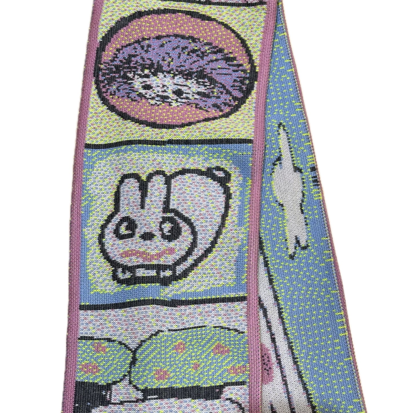 【Jooyoung Kim】Bunny and friends scarf / グラフィックマフラー