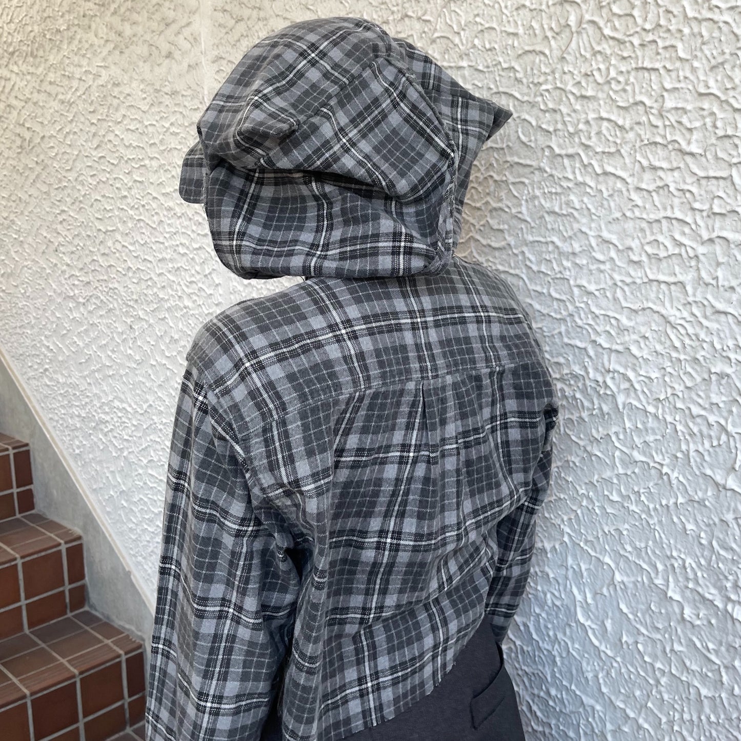 【TONII MONDO】-arena shirt check / Gray / アリーナシャツ