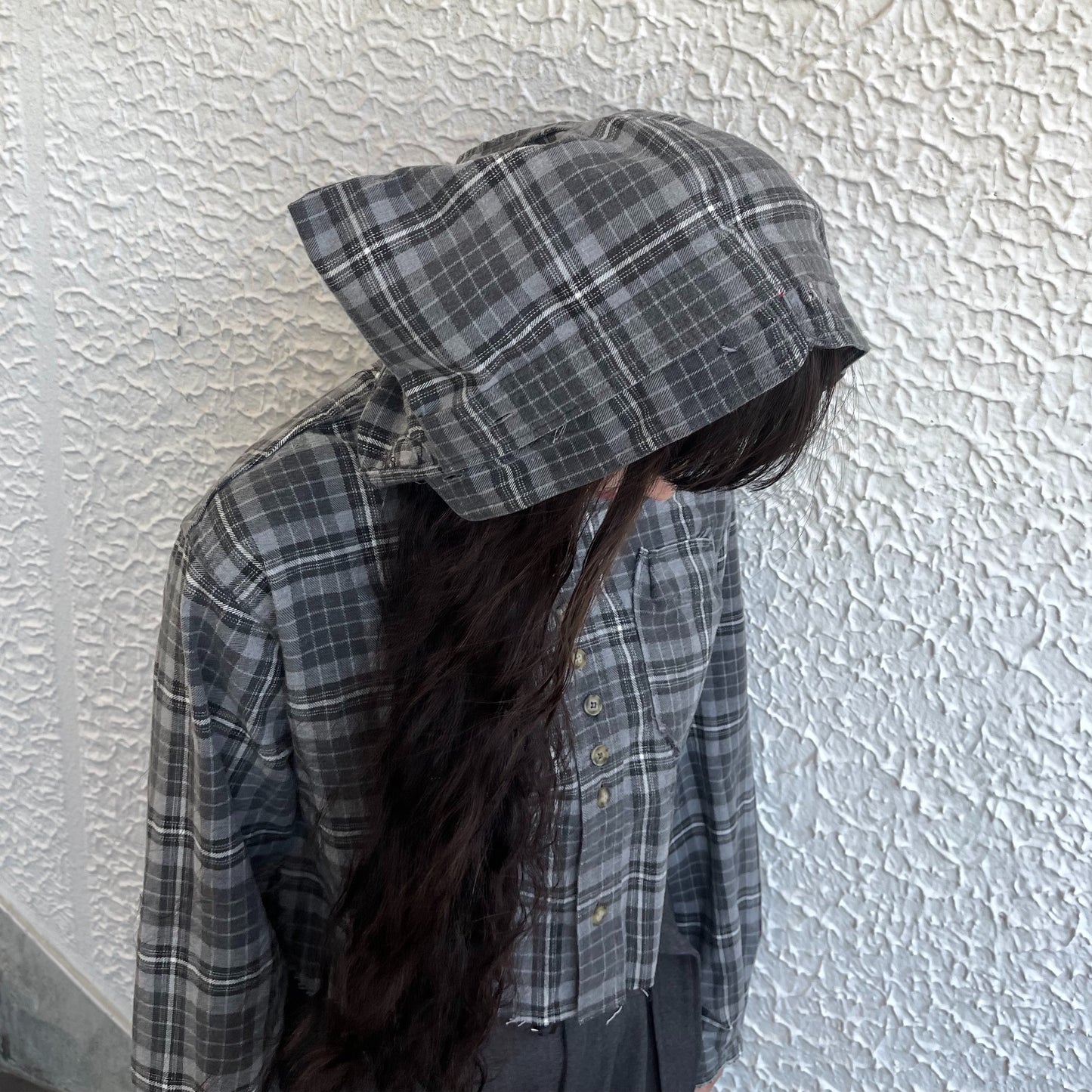 【TONII MONDO】-arena shirt check / Gray / アリーナシャツ