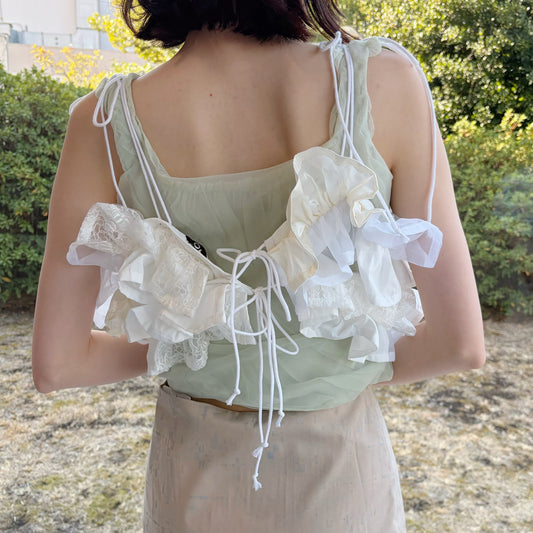 Frill Top / White / フリルトップ