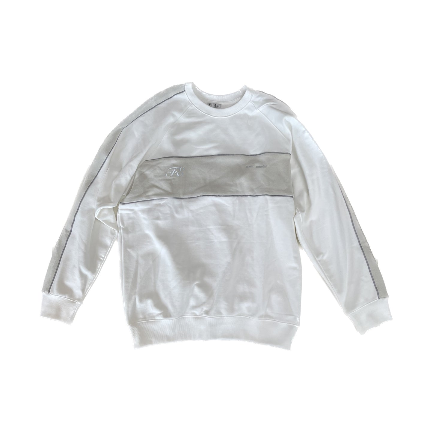 school jersey sweatshirt / white / スクールスウェット