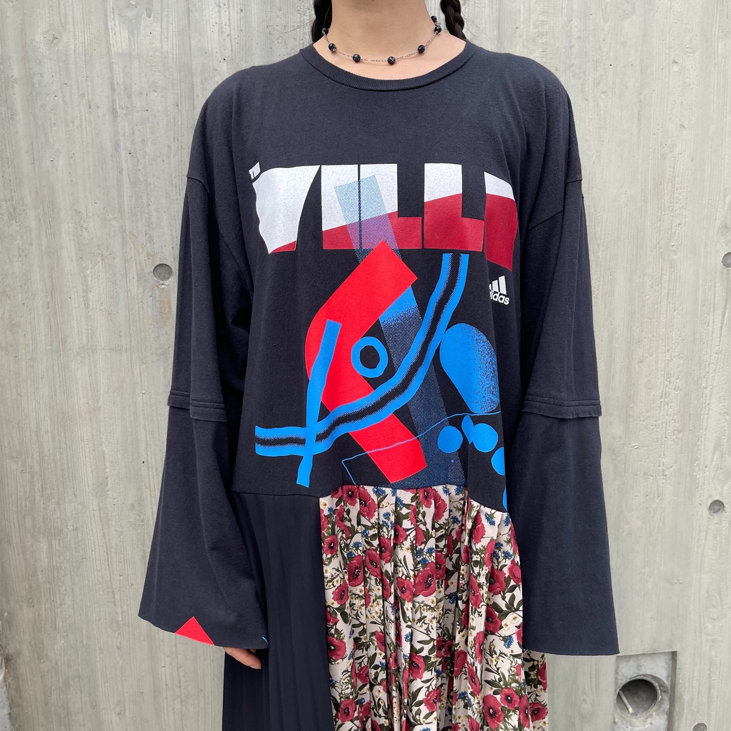 PLEATED TEE ONE-PIECE / PRINT / 古着リメイク | シープ / SHEEP